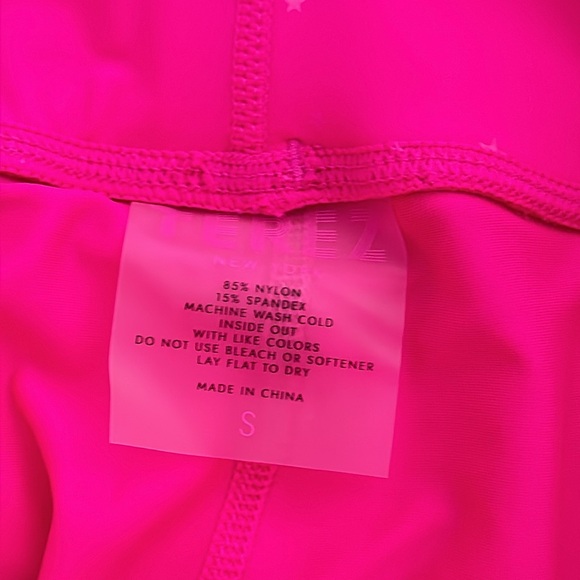 TEREZ mini pink stars leggins S - Picture 10 of 10